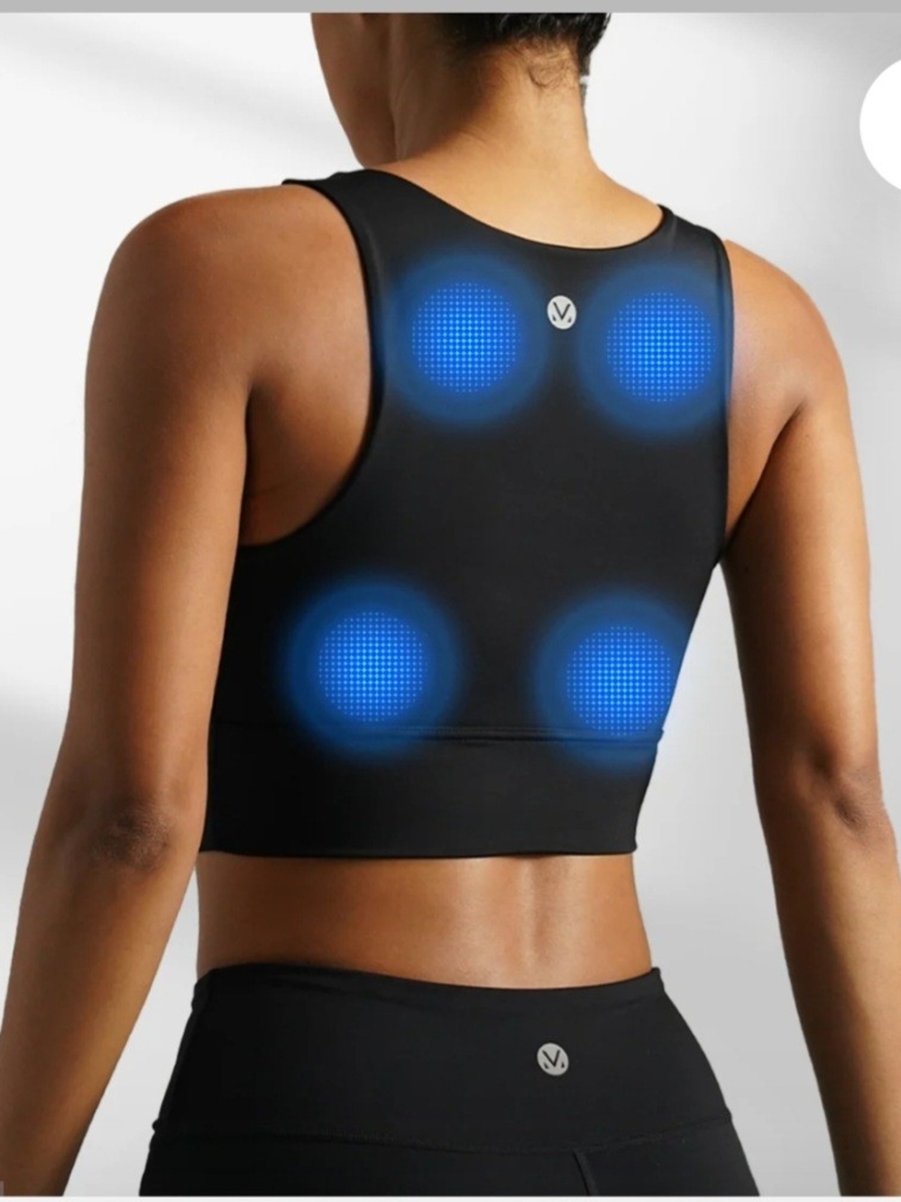 Smart Massage Wearable Bra Top in Black by
